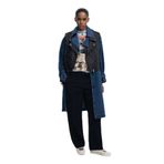 Desigual Mavi - Siyah Kadın Trençkot 25Wwew52, M