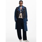 Desigual Mavi - Siyah Kadın Trençkot 25Wwew52, S
