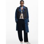 Desigual Mavi - Siyah Kadın Trençkot 25WWEW52
