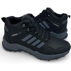 Desimod Wanderfull Ortopedik Konfor Kaydırmaz Taban Kışlık Su Geçirmez Outdoor Trekking Spor Ayakkabı Bot - Siyah Gri Gümüş