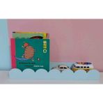 Desing BabyM 3lü Makaron Renkli Bebek ve Çocuk Odası Montessori Raf - Mavi