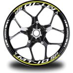 Desingonb Beyaz Yamaha Fz6 Takım Jant Sticker Etiket Modeli - 60 - Renkli