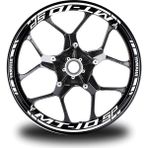Desingonb Beyaz Yamaha mt 10 Sp Jant Sticker Etiket - 60 - Renkli