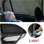 Desingonb Kia Picanto (2004-2011) Uyumlu 2 Adet Oto Yan Cam Güneşliği, Arka Cam Güneşliği/perde - Siyah