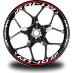Desingonb Kırmızı Yamaha mt 10 Sp Jant Sticker Etiket - 60 - Renkli
