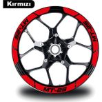 Desingonb Kırmızı Yamaha Mt-25 Geniş Jant Sticker Etiket Modeli - 60 - Renkli