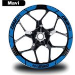 Desingonb Mavi Cf Moto 250 Nk Geniş Jant Sticker Etiket Modeli - 60 - Renkli