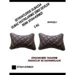 Desingonb Mercedes Benz C 200 Uyumlu Araç,araba,oto Boyun Yastığı Kırmızı