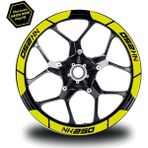 Desingonb Neon Sarı Cf Moto 250 Nk Geniş Jant Sticker Etiket Modeli - 60 - Renkli