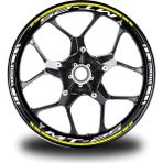 Desingonb Neon Sarı Yamaha mt 25 Takım Jant Sticker Etiket - 60 - Renkli