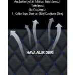 Desingonb Tata Indigo İle Uyumlu 2Li Koltuk Minderi Terletmez Deri Siyahmavi