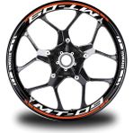 Desingonb Turuncu Yamaha Fz6 Takım Jant Sticker Etiket - 60 - Renkli