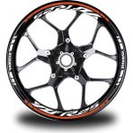 Desingonb Turuncu Yamaha Yzf R25 Takım Jant Sticker Etiket - 60 - Renkli