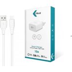 Desingshop 10W USB Seyahat Şarj Adaptörü ve Type-C Kablo, 2.4A Hızlı Şarj, Akıllı Çip Teknolojisi, Güvenli Şarj Özellikli, Beyaz