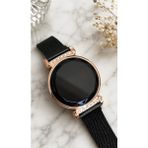 Desingshop Dijital Hasır Kayış Taşlı Genç Kız & Kadın Kol Saati Rose - Rose Gold