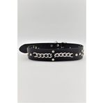 Desingshop Hakiki Deri Ayarlanabilir Büyük Irk Köpek Tasması 4 Cm X 67 Cm Boyun Ölçüleri: 45 - 59 Cm