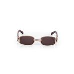 Desingshop Kahverengi Vintage Shelby Gold Brown Kadın Güneş Gözlüğü
