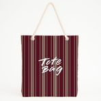 Desio Tote Çanta Kumaş Çanta Plaj Çantası Büyük Kadın Omuz Çantası Estetik Baskılı Kumaş Çanta Hediyesi Kadına Özel Jüt Görünümlü Alışveriş Üniversite İş Okul XL Boy Bordo Bej Çizgili Desen