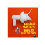 DESIPHON Çamaşır ve Bulaşık Makinesi Gider Koku Önleyici Çekvalf Adaptör Conta | Ø50 mm Haşere ve Koku Koruma