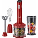 Desire 3-In-1 El Blender Russell Hobbs 500 W Güç, 700 ml Kapasite, Kırmızı Renk ve Çok Amaçlı Fonksiyonlar
