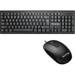 Deskmate+ Siyah Türkçe Q Ev Ofis Kullanımına Uygun USB Kablolu Klavye ve Mouse Seti