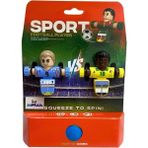 Desktop Games Bas-Döndür Mini Masaüstü Futbol Oyunu – Çift Sporcu (9M-10S) - Renkli