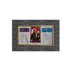 DESMARK 50x90 Üçlü Milli Levha Gold Alüminyum Çerçeve (istikal Marşı Ve Gençliğe Hitabe)