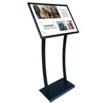 Desmark B2 50X70CM Çift Ayaklı Ojigi (Eğimli) Reklam ve Menü Panosu Siyah Renk