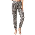 Desol Kadınlar için Yüksek Bel Karın Kontrolü Tayt, 25"/28" Tam Boy Yoga Pantolonu, İç Cep Koşu Kaldırma Taytlı, Leopar 28, XXL