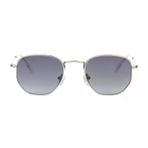 Despada DS 2260 C4 44 Polarize Geometrik Gri Metal Çocuk Güneş Gözlüğü