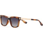 Despada Ds 2373 C 4 Havana Dikdörtgen Unisex Güneş Gözlüğü - Kahverengi - Altın