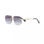 Despada DS 2467 C3 60 Unisex Geometrik Gold Metal Çerçevesiz Güneş Gözlüğü