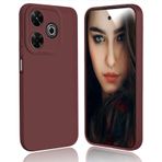 DESSEN Xiaomi Redmi 13 4G / Xiaomi Poco M6 4G için Silikon Kılıf - Esnek Yumuşak Silikon Kapak Darbeye Dayanıklı Koruyucu Telefon Kılıfı İnce Hafif TPU Tampon Kabuk Parmak İzi, Şarap Kırmızısı