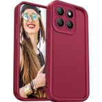 DESSEN Xiaomi Redmi Note 10 5G / Poco M3 Pro 5G için Kılıf - Esnek Silikon Kapak Kamera Koruması Darbeye Dayanıklı Telefon Kılıfı Yumuşak Hafif TPU Tampon Kabuk, Şarap Kırmızısı