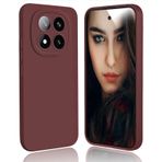 DESSEN Xiaomi Redmi Note 14 Pro 5G için Silikon Kılıf - Esnek Yumuşak Silikon Kapak Darbeye Dayanıklı Koruyucu Telefon Kılıfı İnce Hafif TPU Tampon Kabuk Parmak İzi, Şarap Kırmızısı