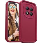 DESSEN Xiaomi Redmi Note 14 Pro Plus 5G (Pro +) için Kılıf - Esnek Silikon Kapak Kamera Koruması Darbeye Dayanıklı Telefon Kılıfı Yumuşak Hafif TPU Tampon Kabuk, Şarap Kırmızısı