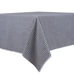 DESTALYA Masa Örtüsü, 162 x 168 cm Siyah Sofra örtüsü, %100 Pamuk , Piknik Örtüsü, Zifir Sofra Masa Örtüsü (Siyah 162 x 168 cm)