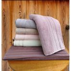 Destan Luxury Serisi 6 Adet El Yüz Havlusu 50X90 cm - 50 x 90 cm - Bordo - Beyaz
