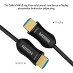 Deste Elektronik SE-60M4K/FB 60 Metre Fiber Altın Uçlu HDMI Kablo 4K UHD 60Hz HDMI 2.0 Fiber HDMI Kablo 4KX2K