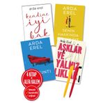 Destek Yayınları Alfa Kalem+ Arda Erel 4 Kitap(Sarsıntı+Kendine İyi Bak+Aşklar ve Yalnız+Senin Hakkında Bir Hikaye)