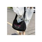 DESTİNE Day Light K-Pop Serisi Blackpink Signature Poster Baskılı Unisex Siyah Postacı Çantası