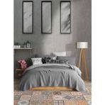 Destiny Hometex 4 Katlı Multi Muslin %100 Pamuk Çift Kişillik Yatak Örtüsü - 230 x 250 cm - Antrasit