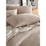 Destiny Hometex 4 Katlı Multi Muslin %100 Pamuk Çift Kişillik Yatak Örtüsü - 230 x 250 cm - Vizon