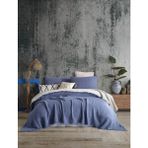 Destiny Hometex 4 Katlı Multi Muslin %100 Pamuk Çift Kişillik Yatak Örtüsü - 240 x 250 cm - İndigo