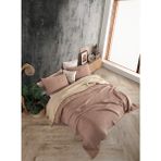 Destiny Hometex 4 Katlı Multi Muslin %100 Pamuk Çift Kişillik Yatak Örtüsü - 240 x 250 cm - Kahverengi