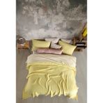 Destiny Hometex 4 Katlı Multi Muslin %100 Pamuk Çift Kişillik Yatak Örtüsü - Sarı - 200 x 240 cm