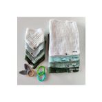 destinyhometex %100 Pamuklu 8 Kat Muslin Kumaş Üç Çıtçıtlı 4'lü Bebek Mama Önlüğü Ve Gaz Çıkarma Omuz Örtüsü Set