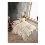 destinyhometex Ivory Renkli 4 Katlı Muslin %100 Pamuk Tek Kişillik Yatak Örtüsü/Pike 160x240cm