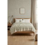 Destiva Home 4 Kat Müslin Çift Kişilik Yatak Örtüsü 220x230 cm %100 Pamuk Çizgili Koltuk Örtüsü TV Battaniyesi