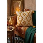 Destiva Home Renkli Etnik Punch Nakışlı Dekoratif Püsküllü Kırlent Kılıfı Pamuk 42x42 cm